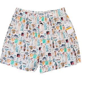 Tommy Bahama Mens Small Cotton Boxer Shorts Cocktail Design NWT